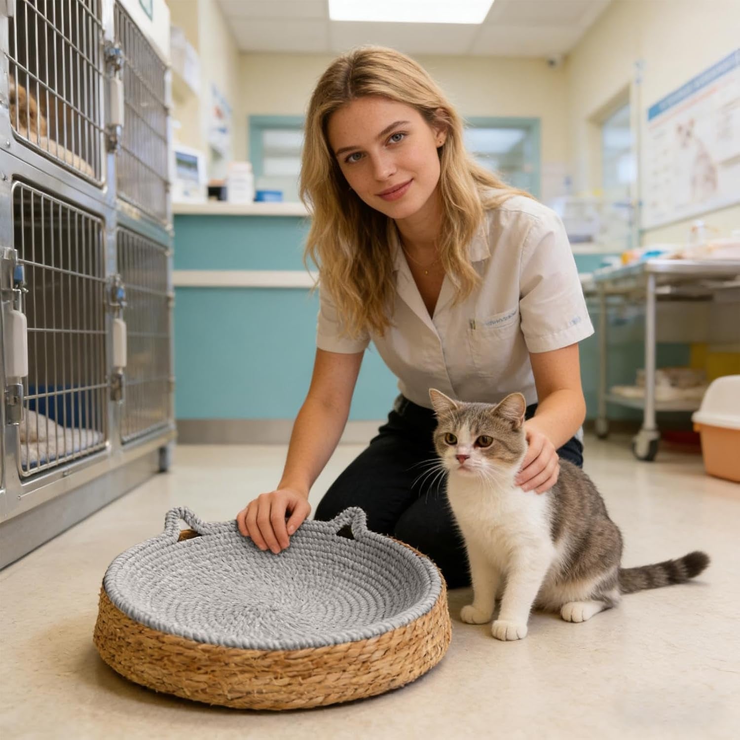 circle-cat-scratcher-breathable-woven-resting-nest-kitten-ear-design-cotton-rope-round-cat-bed-for-play-exercise-enrichment-activity-nail-trimming-paws-care-furniture-safety