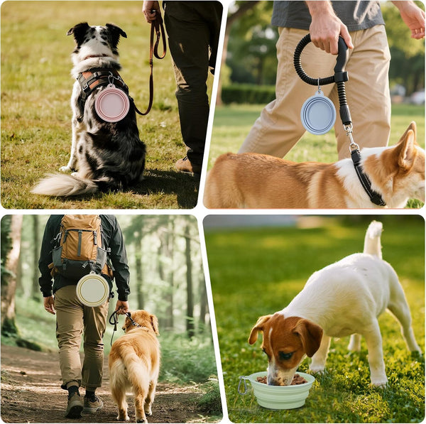2-Pack Portable Pet Bowls, 12OZ Collapsible Dog & Cat Water Bowl with Hook | Bpa-Free Leak-Proof Foldable Food Dish for Small Medium Pets, Travel, Camping Daily Indoor&Outdoor Essentials7