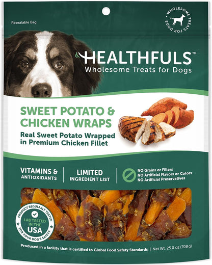 Healthfuls Chicken Wrapped Sweet Potato Dog Treats, 16Oz11