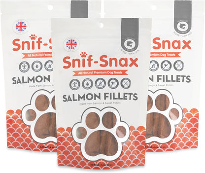Snif-Snax Salmon Bites Dog Treats 3 Pack, All Natural Human-Grade Training Treats for Dogs, Healthy Grain-Free Puppy & Adult Rewards, Protein Rich Soft Salmon Snacks13