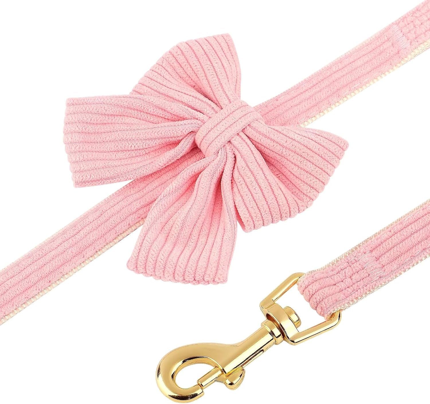 didog-cute-dog-collar-and-leash-set-with-large-bowtie-pink-s-girl-dog-collars-soft-and-adjustable-secure-metal-buckle-for-small-medium-dogs-s-neck-10-16