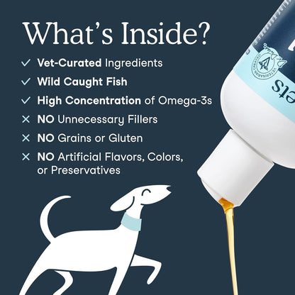Fera Pets Liquid Fish Oil - Non GMO Omega 3 for Dogs & Cats, 16 Oz | Non-Gmo Omega 3 Fish Oil for Dogs & Cats with Vitamin E That Supports Joint, Heart, Skin & Coat Health3