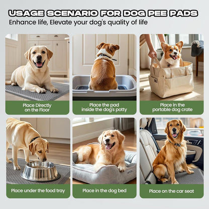 Dog Pee Pads for Dogs XXL 30"X36" 50 Count with Adhesive Tabs | Charcoal Puppy Pads Extra Large Disposable Activated Carbon Super Absorbent Full Edge-Wrapping Odor-Control Training Pads7