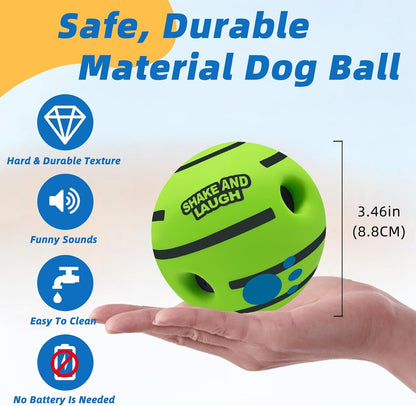 Dog Toys Ball, Interactive, M, 3.46 in (8.8 Cm) | Shaking with Gibbering Sound, for Training & Herding4