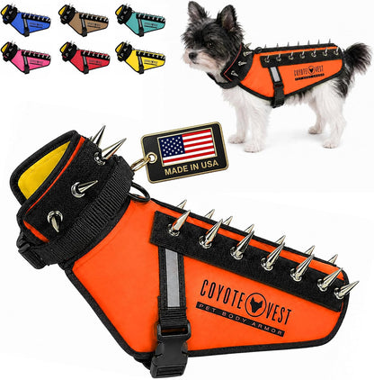 Coyotevest Dog Harness, Stab-Resistant Coyote Vest, Small, Neon Pink | Reflective Stab-Resistant Vest Helps Protect Small Dogs from Coyotes, Aggressive Dogs and Birds of Prey, Made in the USA20