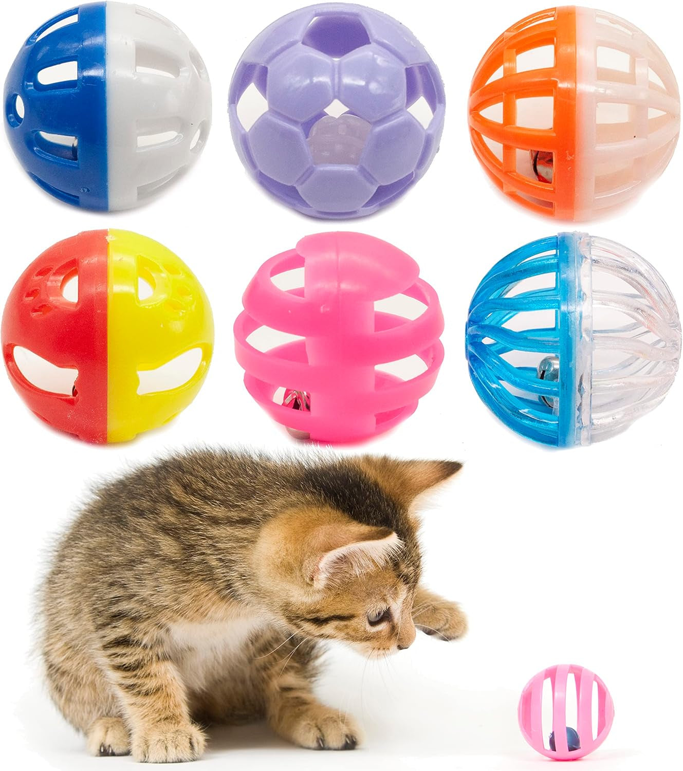 fashions-talk-12pcs-value-pack-plastic-ball-cat-toys-lattice-balls-with-bell-jingle-kitten-toy-gift-box-1-5-6-styles