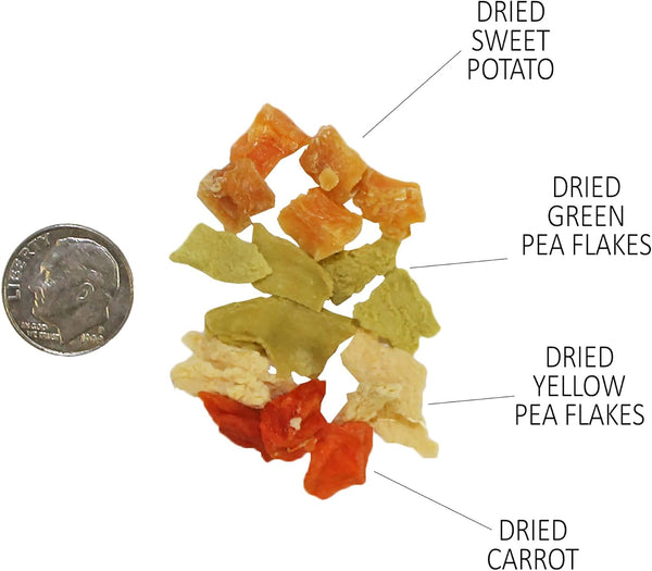 Veggie Blend (3 Oz.) - Healthy Natural Mixed Dried Vegetable Treat - Sweet Potatoes, Carrots, Peas - for Degus, Chinchillas, Prairie Dogs, Rabbits, Sugar Gliders, Hedgehogs, Guinea Pigs & Small Pets…3