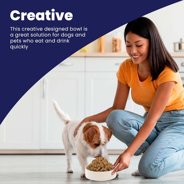 SPOT Ceramic Stoneware- Pet Bowl for Medium and Large Dogs, Classic Heavy Duty Non-Slip Ceramic Bowl for Food and Water - 7.5In Diameter6