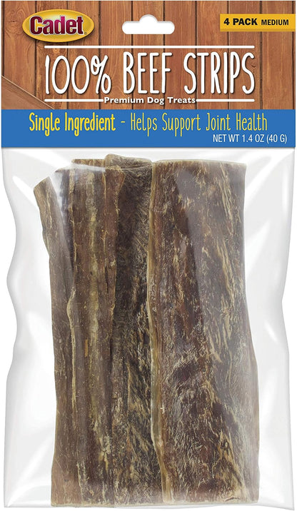 Cadet 100% Real Beef Strips Dog Treats, 8 Oz | Single Ingredient Beef Esophagus Dog Jerky, Healthy High Protein Dog Bones, Rawhide Alternative, for Small & Large Dogs12