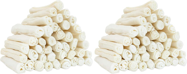 MON2SUN Dog Rawhide Rolls Twist Sticks Chew Treats Natural Flavor 6.5 Inch 40 Count for Puppy and Small Dogs13