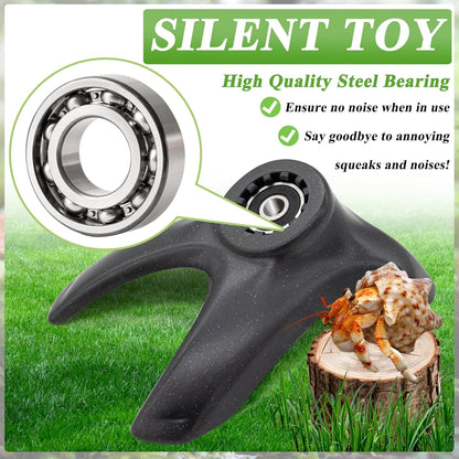 Hermit Crab Exercise Wheel - Silent Running Wheel for Crab Tank Accessories - Small Animal Wheel for Hamster Gerbils Hedgehogs4