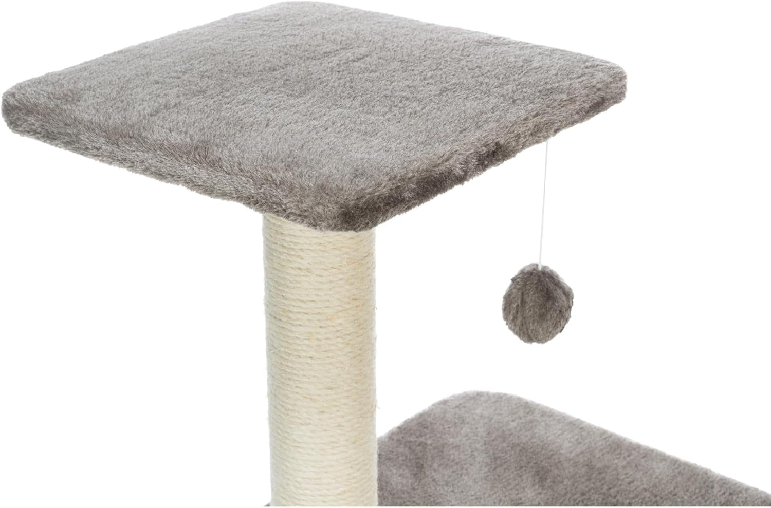 trixie-altea-cat-tree-tall-scratching-posts-3-elevated-platforms-dangling-cat-toy-cat-playground-platinum-gray