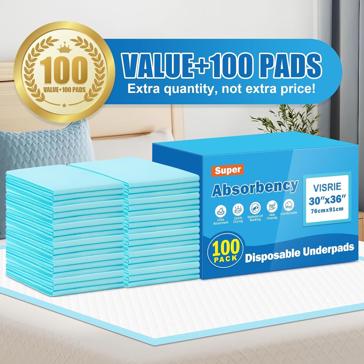 visrie-100-pack-puppy-pads-30x36-extra-large-pee-pads-for-dogs-super-absorbent-leak-proof-dog-training-pads-quick-dry-xxl-piddle-pad-and-potty-pads-for-dogs-puppies-doggie