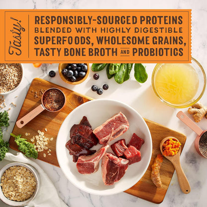 Stella & Chewy'S Superblends Raw Blend Wholesome Grains Grass-Fed Beef, Beef Liver & Lamb Recipe with Superfoods, 3.25 Lb. Bag3