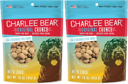 Charlee Bear Dog Training Treats, Cheese & Egg Recipe, Low Calorie (Under 3 Calories), Limited Ingredient Crunchy Dog Treats, 16 Oz. Resealable Bag12