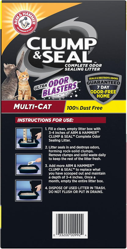 Arm & Hammer Clump & Seal Litter, Multi-Cat Litter 38 Lb.18