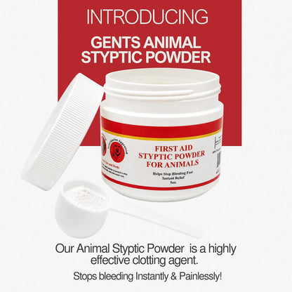 5 Oz Styptic Powder for Dogs, Cats & Birds Stops Bleeding– Quick Blood Clotting for Nail Clipping, Minor Cuts, Tail Docking & Wing Clipping – Pet First Aid Hemostatic Powder with Sealed Top & Scoop | Stops Bleeding, Quick Blood Clotting for Nail Clipping, Minor Animal Cuts & Wound Care, Pet First Aid Hemostatic5