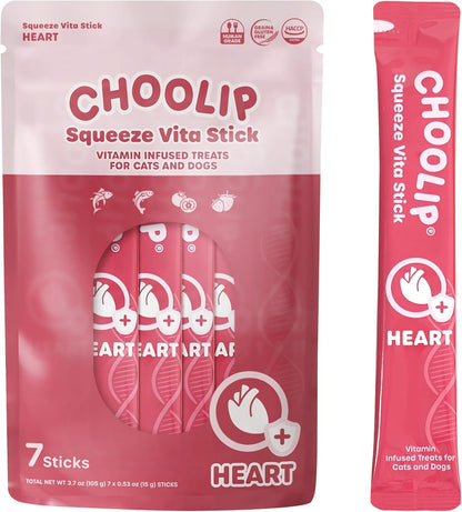 Choolip Squeeze Vita Stick Lickable Cat and Dog Treats, 7-Count Kidney Support, Tuna and Pollack with Pumpkin, Blueberry and Omega-3, Grain-Free, Vet-Formulated11