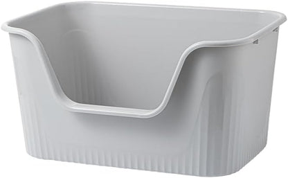 Extra Large Litter Box with High Sides 25.27" Lx17.83 Wx13.11 H,Anti-Splashing,Tool-Free Assembly,Multi Kitty Cat Litter Box,Jumbo (Yellow)8