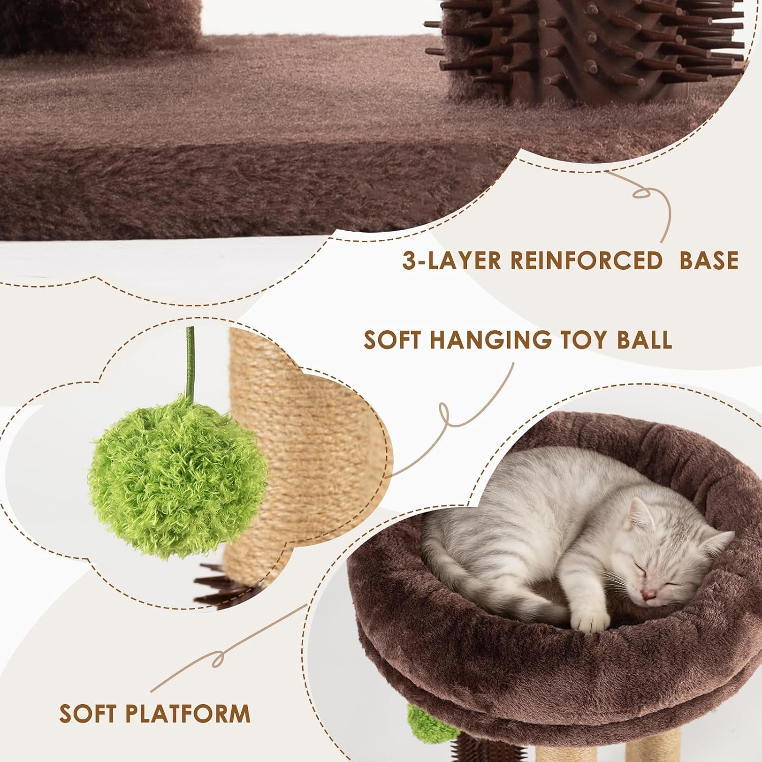 21-tall-cat-scratching-post-with-plush-cat-bed-stable-cat-tree-for-indoor-cats-interactive-toy-grooming-brush-included