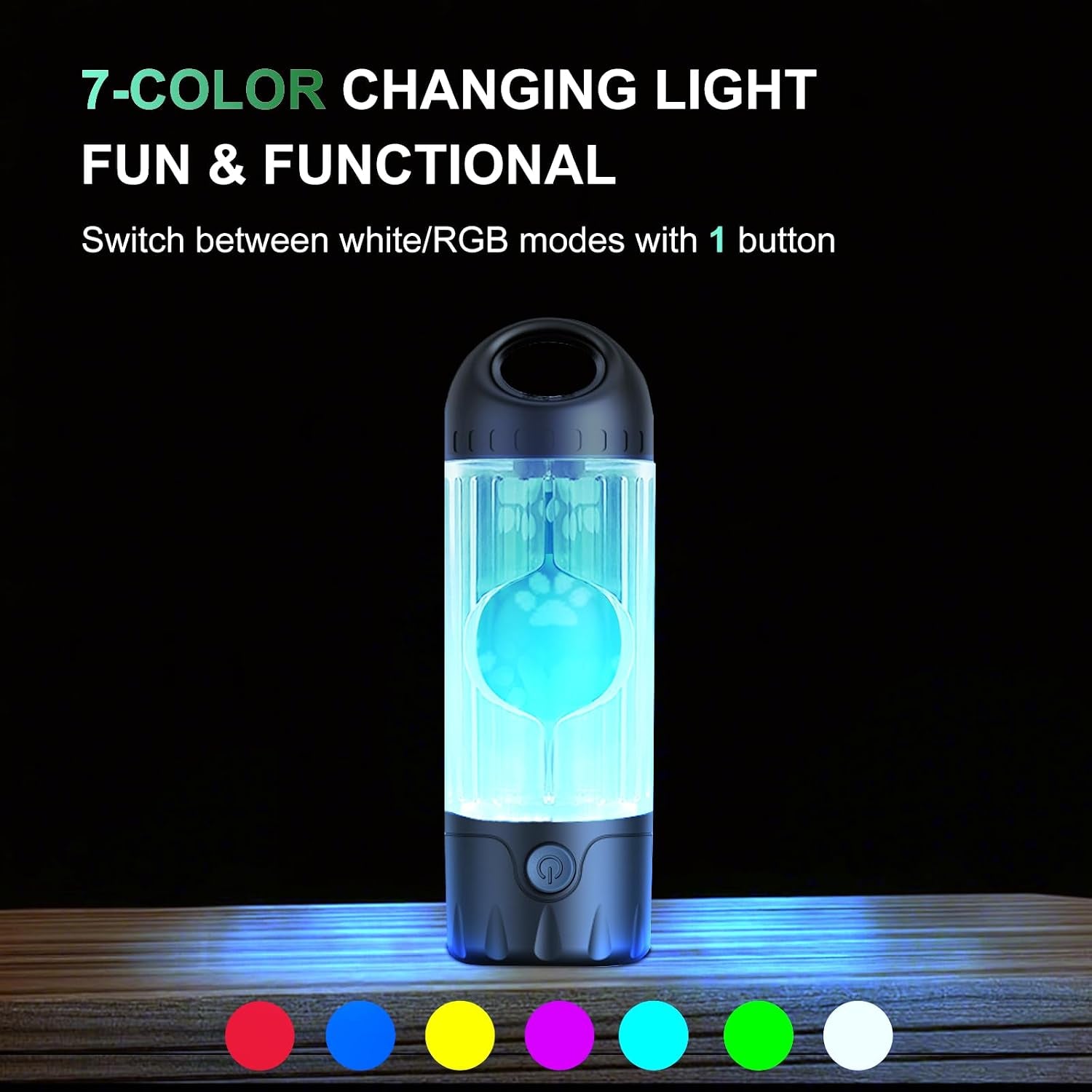 tubasion-3-in-1-dog-poop-bag-holder-with-flashlight-7-color-usb-c-rechargeable-doggie-bag-holder-for-leash-ipx6-waterproof-anti-slip-clip-pet-waste-bag-dispenser-for-walking-1-dispenser-30-bags