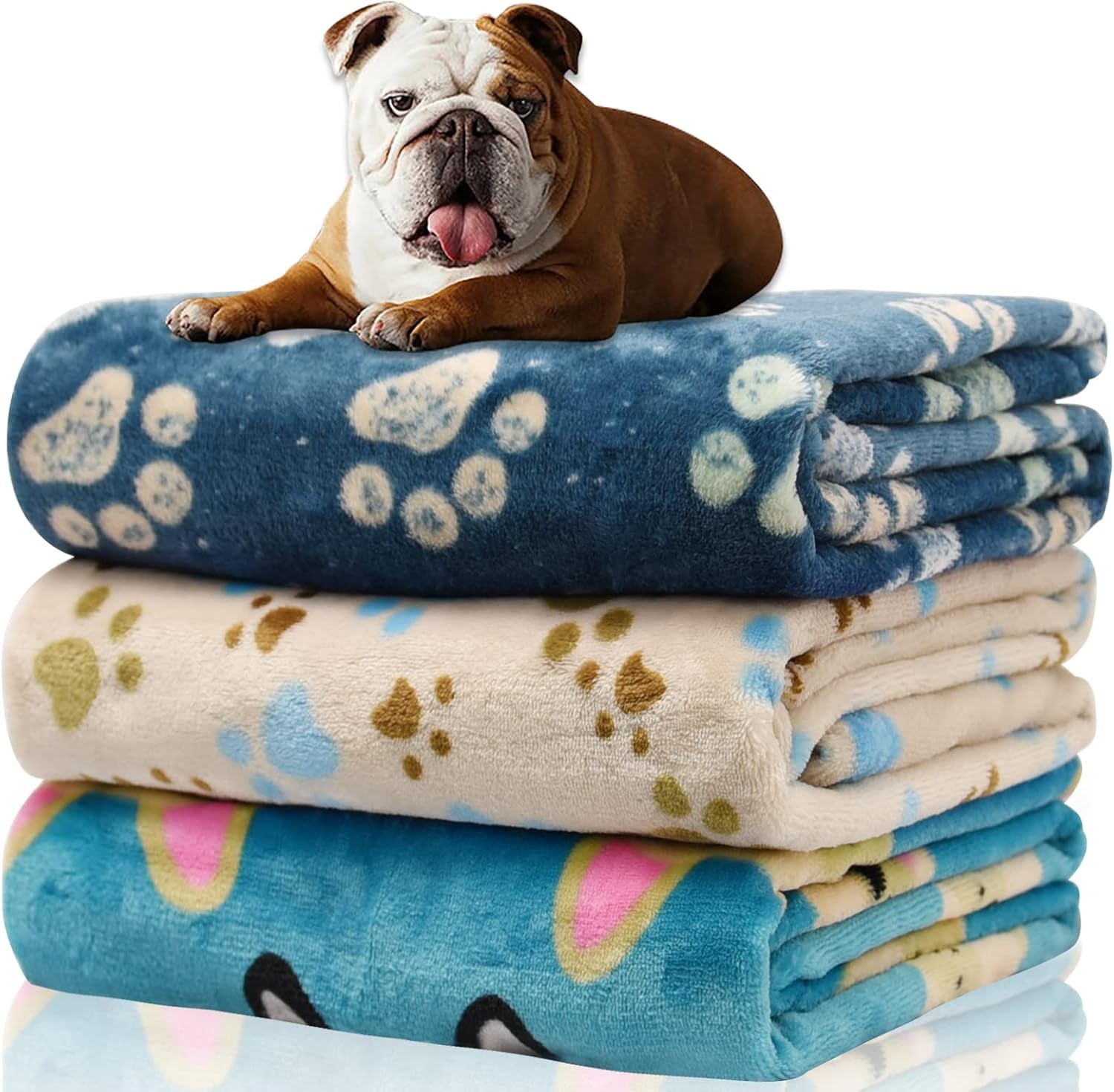 rezutan-dog-blankets-for-3-pack-large-medium-pet-cat-soft-fuzzy-washable-blanket-comfort-flannel-suitable-for-dogs-kennels-beds-sofas-furniture-gifts-puppy-essentials-41-x-31-inch-black
