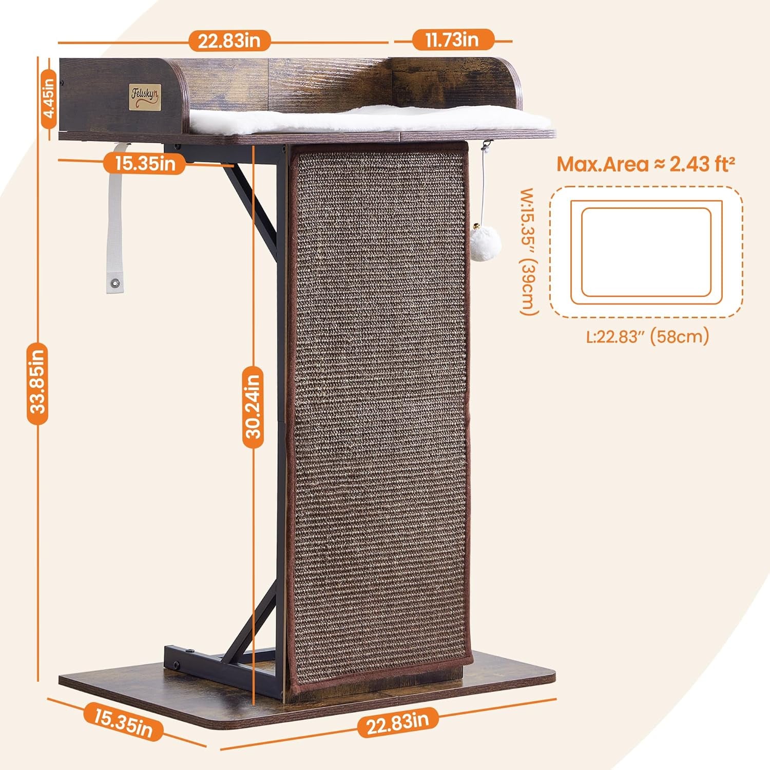 modern-wood-cat-tree-tower-for-indoor-large-adult-cats-with-big-perch-bed-33-8in-tall-wooden-cat-trees-with-platform-cat-scratching-pads-washable-cushions-cat-furniture-for-window-rustic-brown