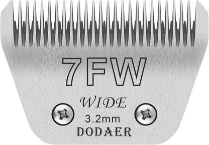 7FC Dog Grooming Ceramic Blades,Compatible with Andis,Oster A5,Wahl KM10 | Size 7FC Detachable Ceramic Blade 1/8-Inch 3.2MM Cut Length,3 Pack13