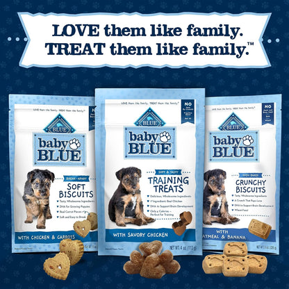 Blue Buffalo Baby Blue Training Treats Natural Puppy Soft Dog Treats, Savory Chicken 4-Oz Bag10
