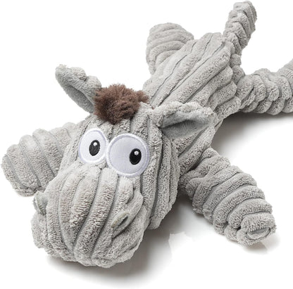 Sedioso Dog Toy, Large Dog Squeaky Toys, Stuffed Animal Dog Plush Toy for Puppy, Small, Middle, Large Dogs (Donkey(Grey))13