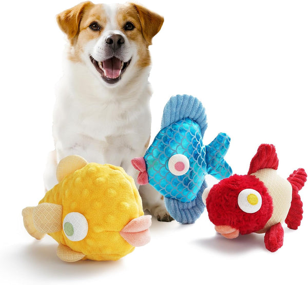 Nocciola 5-Pack Squeaky Dog Toys, Durable Stuffed Critter Zoo Dog Toys with Unique Squeak Sounds to Keep Dogs Busy, Puppy Toys for Small, Medium, and Large Dogs | 5-Pack Durable Critter Zoo Dog Toys to Keep Them Busy, Puppy Toys for Small, Medium, and Large Dogs10