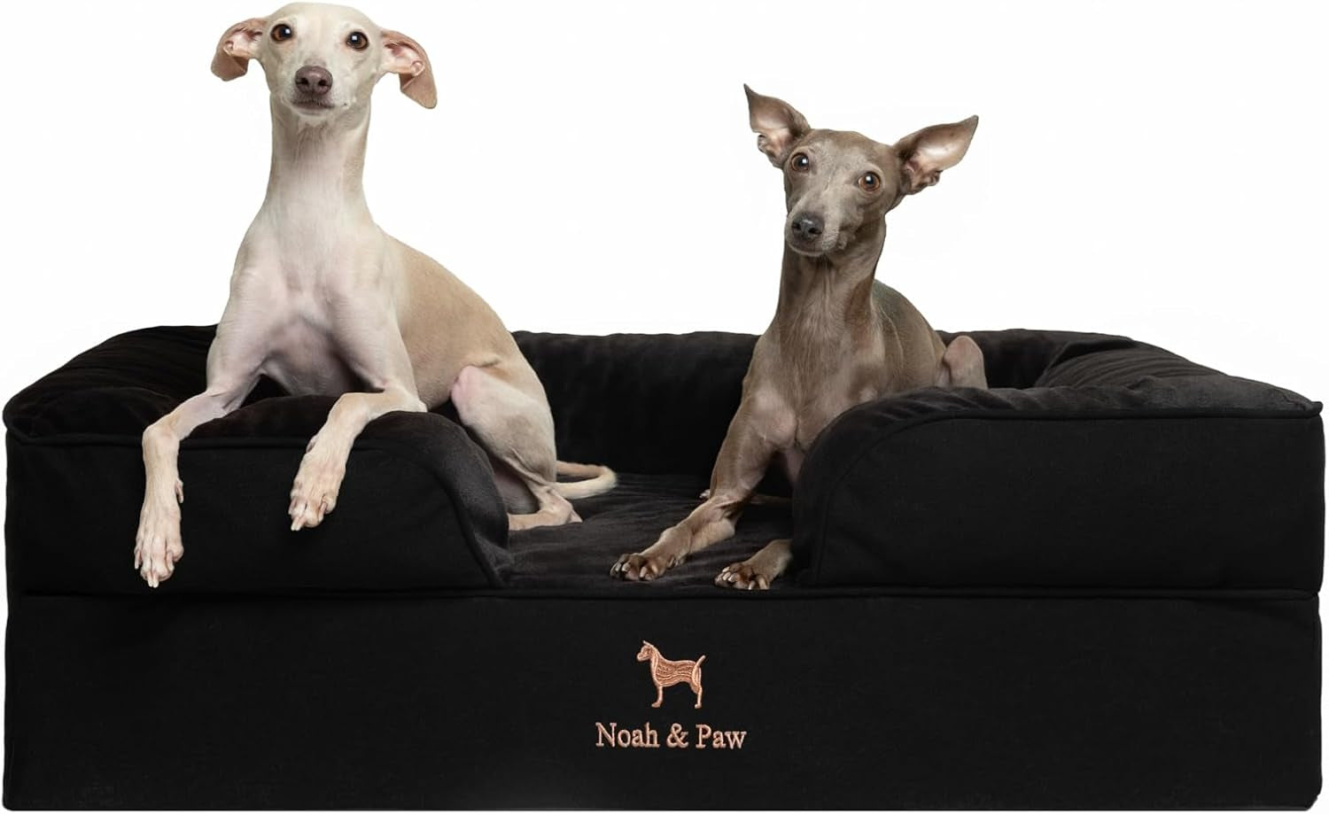 noah-paw-large-dog-bed-35x25x11-inch-orthopedic-dog-beds-eggshell-memory-foam-infused-with-cooling-gel-inner-cover-water-resistant-machine-washable-faux-leather