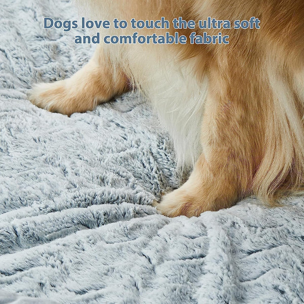 WNPETHOME XL Extra Large Dog Bed, Washable Dog Couch with Removable Waterproof Cover, Orthopedic Large Pet Sofa Bed with Bolster Sides for Sleeping | Washable Dog Couch with Removable Waterproof Cover, Large Pet Sofa Bed with Bolster Sides for Relaxing Grey 41X28 Inch8