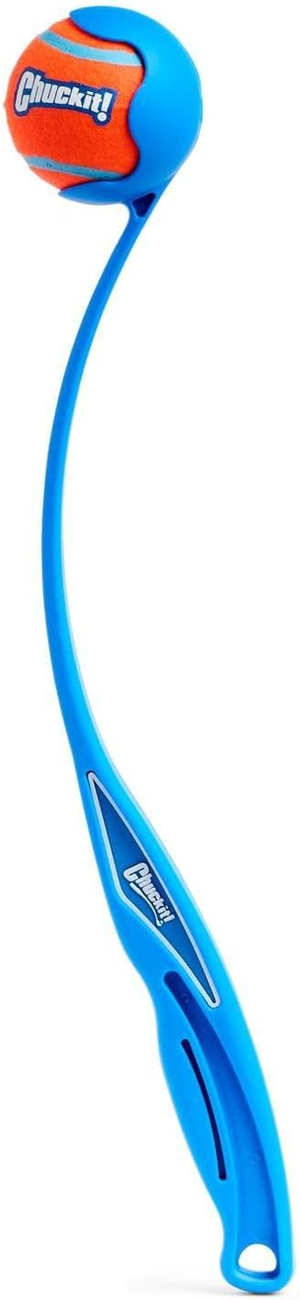 Chuckit! Dog Ball Launcher 12M Sport with 12" Handle Length for Medium 2.5" Dog Balls for Dogs 20-60 Lb, Plastic Pet Fetch Ball Thrower, Perfect for Kids, Made in USA, Blue11