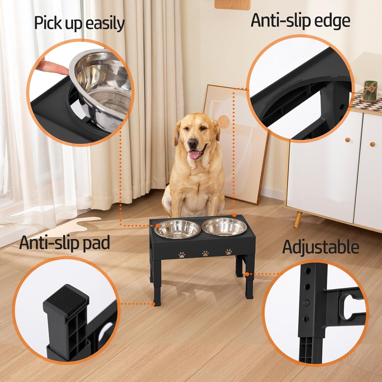 elevated-dog-bowls-with-2-stainless-steel-bowls-5-height-adjustable-stand-3-1-9-to-12-for-improved-digestion-neck-support-easy-clean-non-slip-base-raised-feeder-for-medium-large-dogs