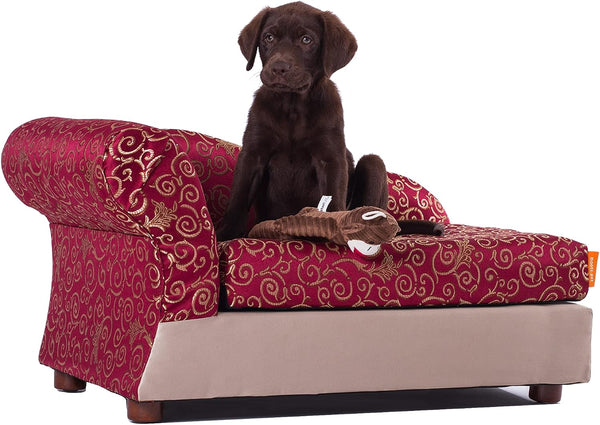 Moots Furry Pet Lounge, Pet Bed with 2 Pillows, Deluxe Sofa for Dogs, Easy to Coordinate, Stylish and Cleanable Dog Sofa, Couch - Charcoal, Large9