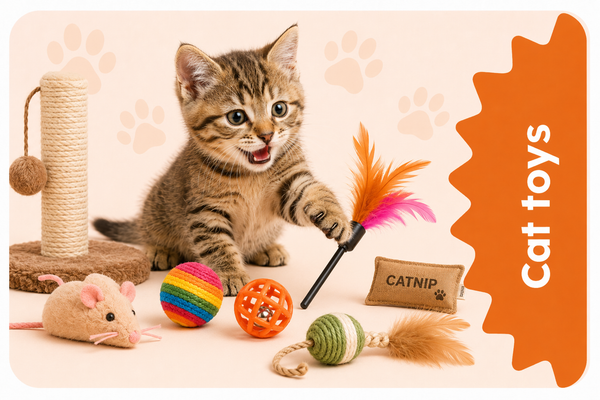 Cat Toys for Chasing, Scratching & Daily Enrichment