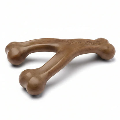 Durable bone-shaped dog chew toy for interactive play and dental health10