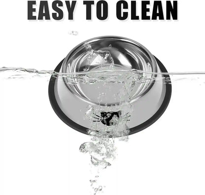 Stainless steel pet bowl with non-slip base, easy to clean, splashing water highlights hygiene for cats and dogs4