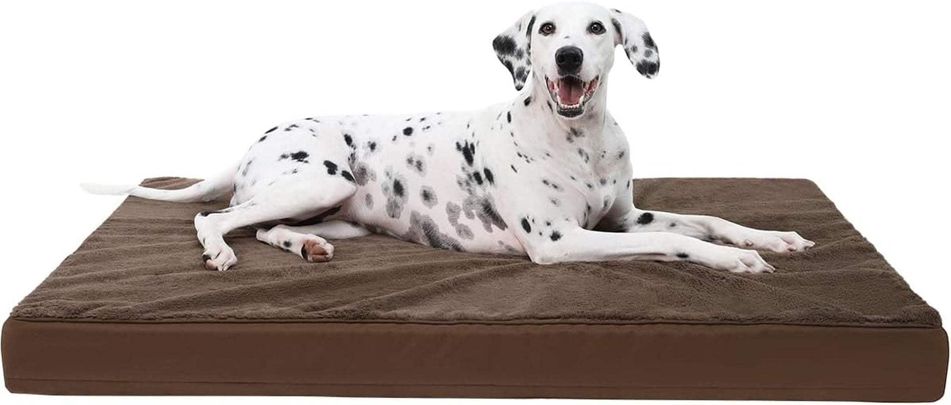 ksiia-orthopedic-dog-bed-for-large-dogs-with-waterproof-lining-grey-35x22-deluxe-soft-plush-dog-crate-bed-washable-pet-mat-with-removable-cover-egg-crate-foam-for-large-dogs-sleeping-relaxing