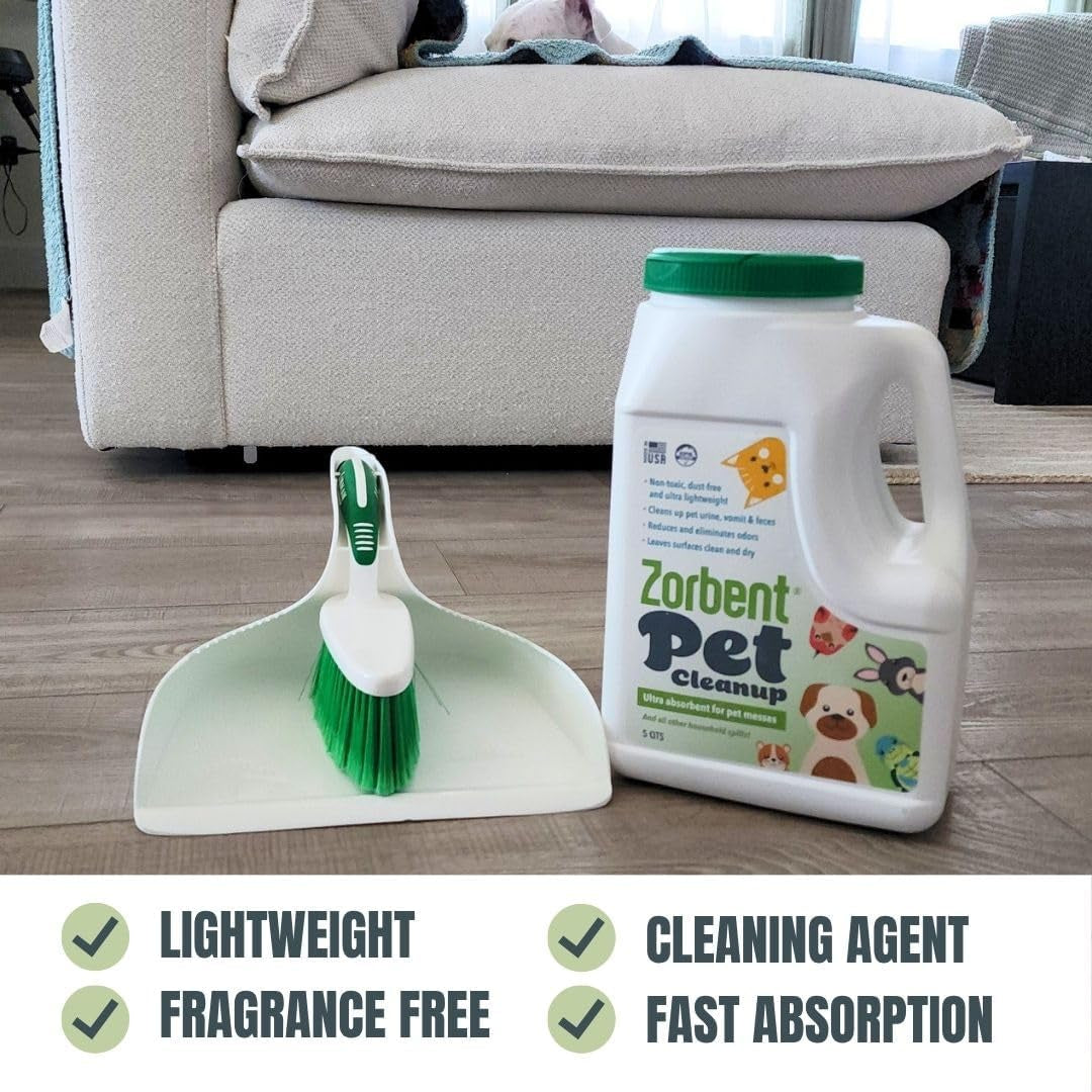 zorbent-pet-accident-cleanup-odor-remover-for-dog-cat-messes-absorbs-1-gallon-pet-safe-cleaner-for-urine-vomit-poop-accidents-on-hardwood-tile-vinyl-concrete-short-carpet-rugs-5-qt