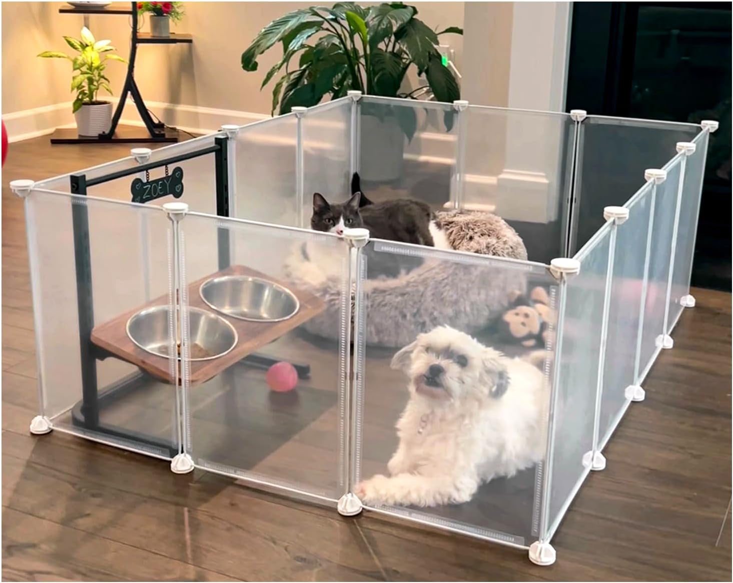 modular-small-pet-playpen-14-panels-16-5-height-indoor-enclosure-for-rabbits-guinea-pigs-hedgehogs-kittens-and-small-pets