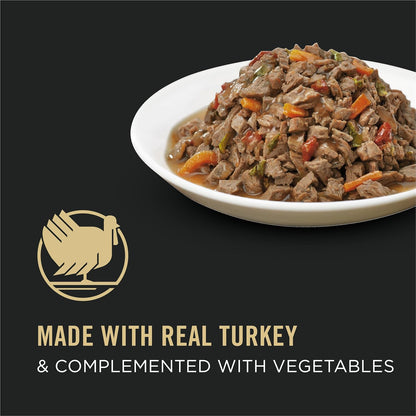Purina Pro Plan Gravy, High Protein Wet Cat Food, COMPLETE ESSENTIALS Turkey & Vegetable Entree - (Pack of 24) 3 Oz. Pull-Top Cans2