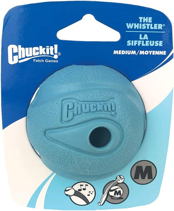 Chuckit! the Whistler Ball Dog Toy, Medium (2.5 Inch Diameter) for Dogs 20-60 Lbs, Pack of 2, Multicolor7