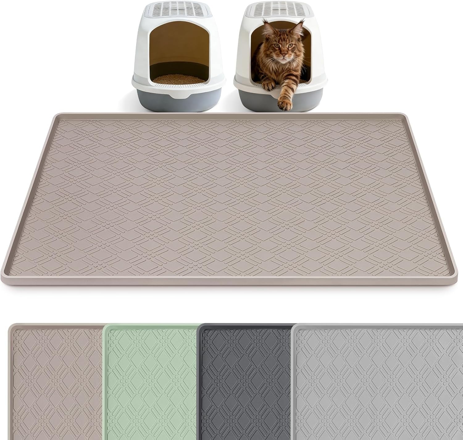 silicone-cat-litter-mat-47-x-35-cat-mat-for-litter-box-khaki-extra-large-cat-litter-trapping-mat-for-floor-waterproof-non-slip-kitty-litter-box-mat-with-raised-edge-easy-to-clean