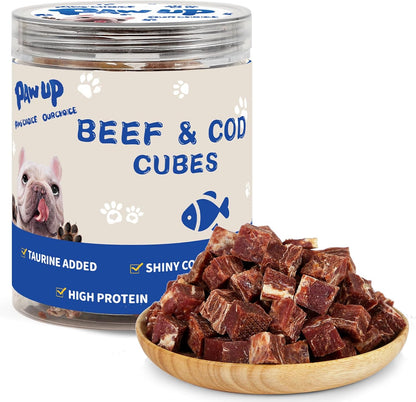 PAWUP Dog Treat Chicken Wrapped Cod Skins, Fish Chews Rolls for Medium Dogs, Healthy, Rawhide-Free, 12.5 Oz12