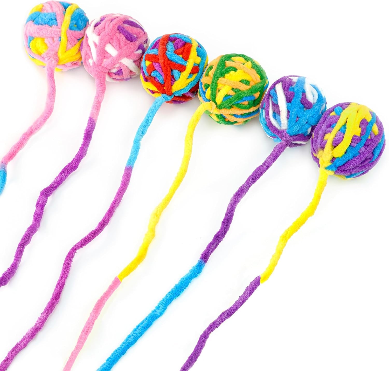 chiwava-6-pack-20-woolen-yarn-cat-toys-ball-with-bell-2-large-indoor-cat-toy-balls-kitten-interactive-toys