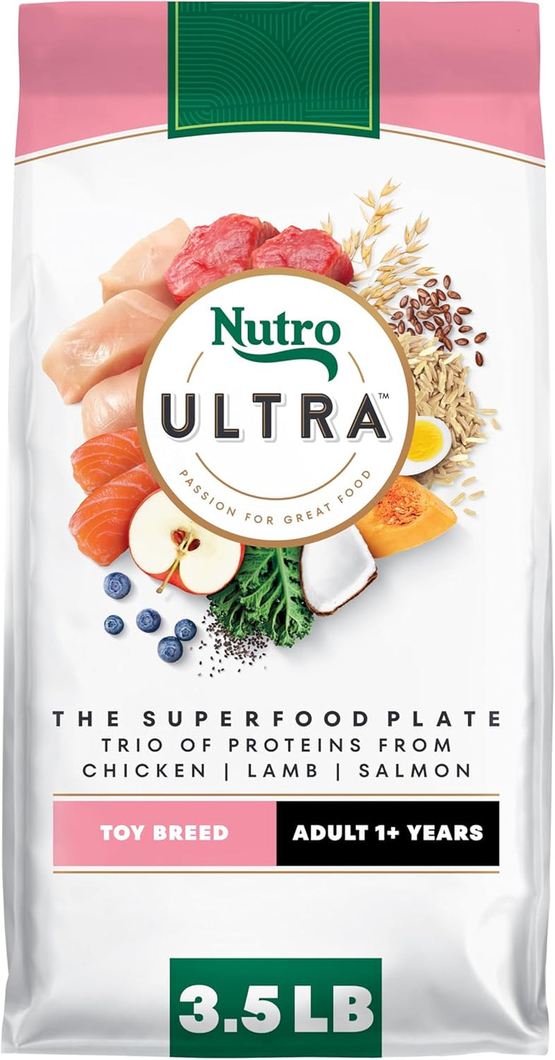 nutro-ultra-toy-breed-adult-dry-dog-food-chicken-lamb-salmon-3-5-lb-protein-trio-real-chicken-1-ingredient-14-superfoods-blend-non-gmo-no-corn-wheat-or-soy-radiant-coat-support