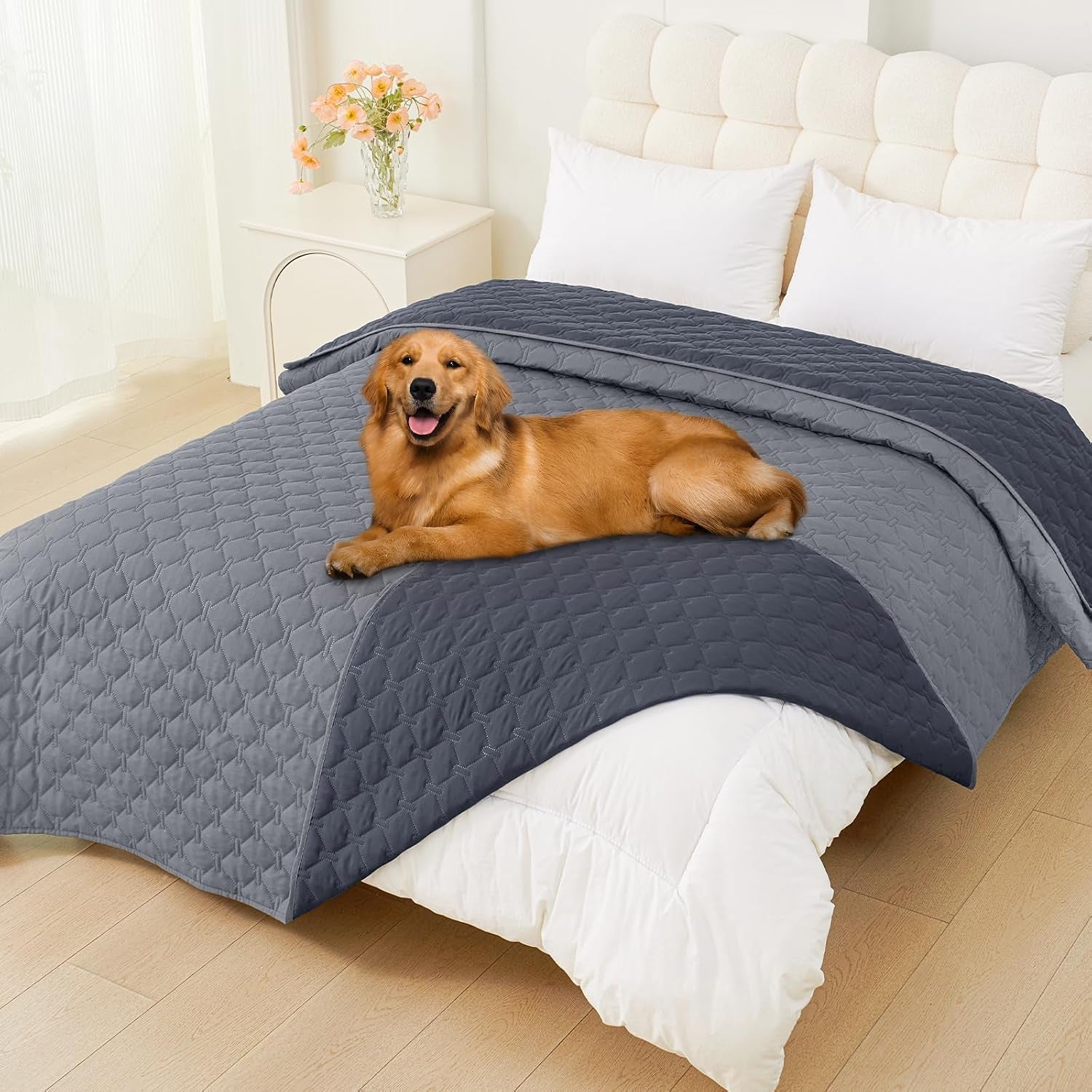 smiry-waterproof-dog-bed-cover-blanket-reversible-pet-blanket-soft-reversible-washable-leakproof-cats-dogs-couch-cover-for-sofa-couch-furniture-30x70-inch