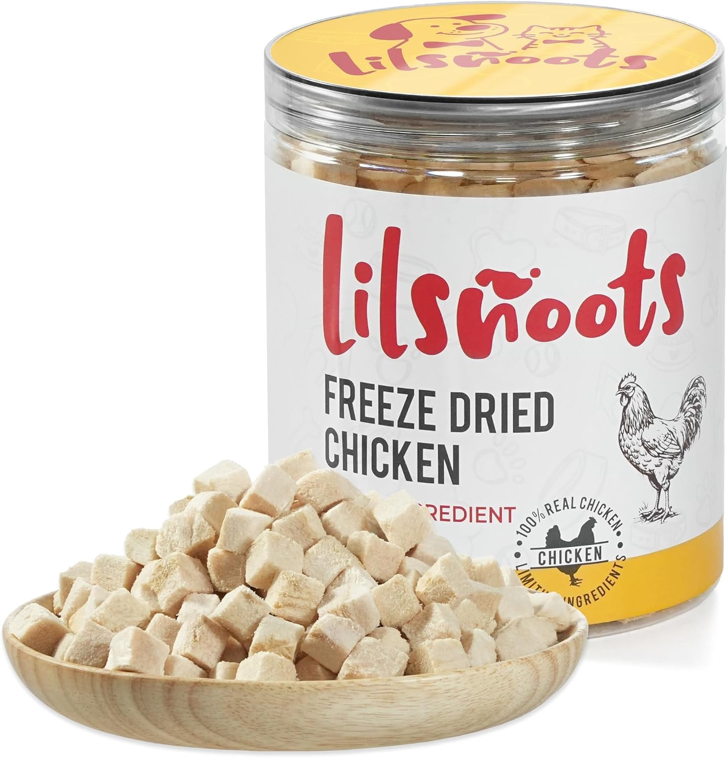 freeze-dried-chicken-dog-treats-cat-treats-single-ingredient-raw-chicken-pettreats-training-treats-food-meal-topper-rawhide-free-freeze-dried-chicken-high-protein-5-6oz